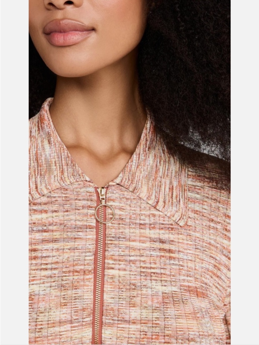 Jonathan Simkhai Allyson Compact Space Dye Polo - Picture 2 of 10